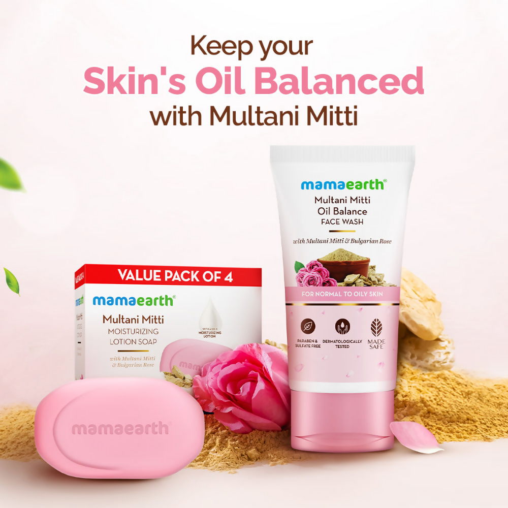 Mamaearth Multani Mitti Oil Balance Face Wash With Multani Mitti & Bulgarian Rose Mamaearth Multani Mitti Oil Balance Face Wash With Multani Mitti & Bulgarian Rose