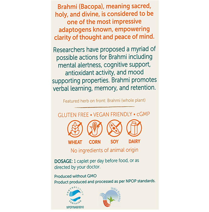 Himalaya Herbals Organic Bacopa Brahmi Caplets Himalaya Herbals Organic Bacopa Brahmi Caplets
