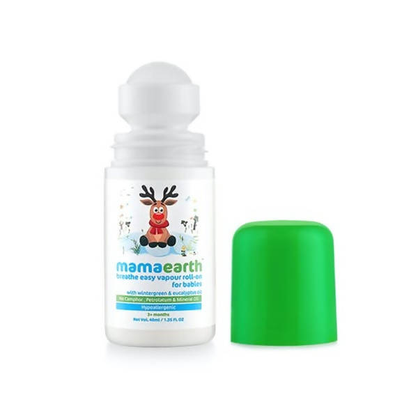 Mamaearth Baby Breathe Easy Vapour Roll-On For Relieves Congestion & Promotes Easy Breathing Mamaearth Baby Breathe Easy Vapour Roll-On For Relieves Congestion & Promotes Easy Breathing