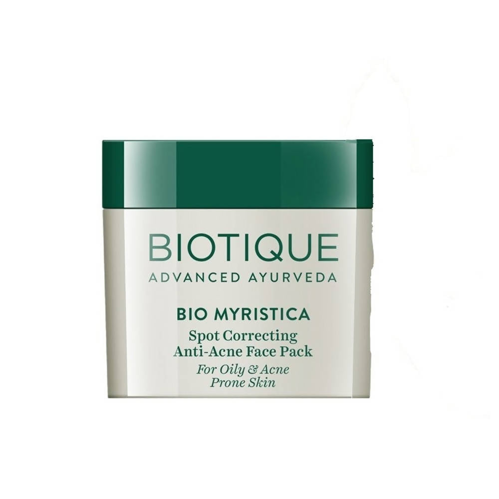 Biotique Advanced Ayurveda Bio Myristica Spot Correcting Anti Acne Face Pack Biotique Advanced Ayurveda Bio Myristica Spot Correcting Anti Acne Face Pack