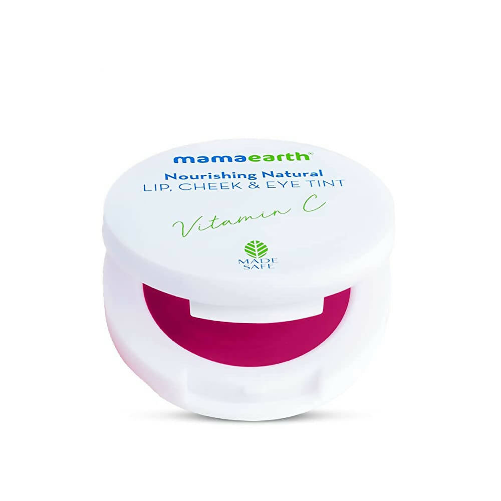 Mamaearth Nourishing Natural Lip Cheek & Eye Tint with Vitamin C & Rose - Safuron