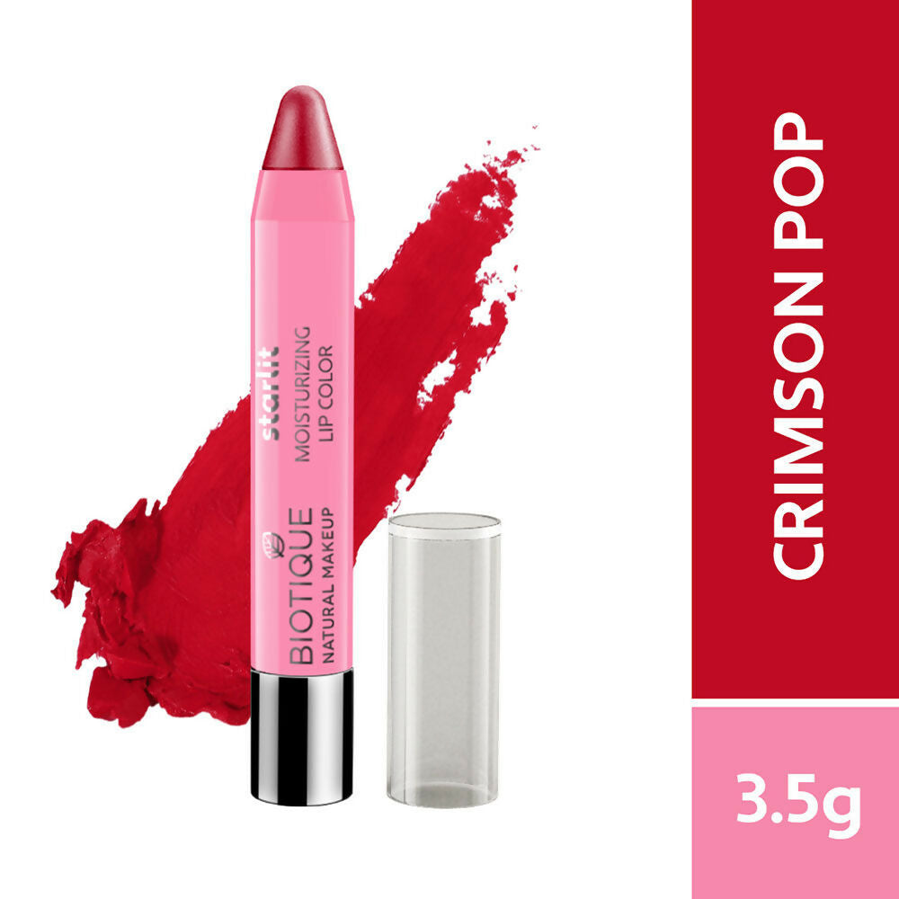 Biotique Starlit Moisturising Lipstick - Crimson Pop Biotique Starlit Moisturising Lipstick - Crimson Pop
