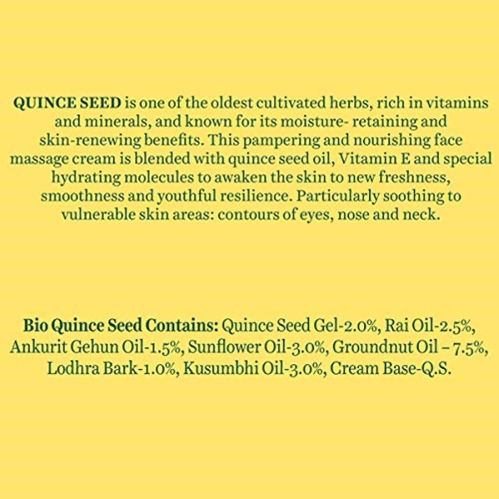 Biotique Advanced Ayurveda Quince Seed Anti-Ageing Face Massage Cream Biotique Advanced Ayurveda Quince Seed Anti-Ageing Face Massage Cream