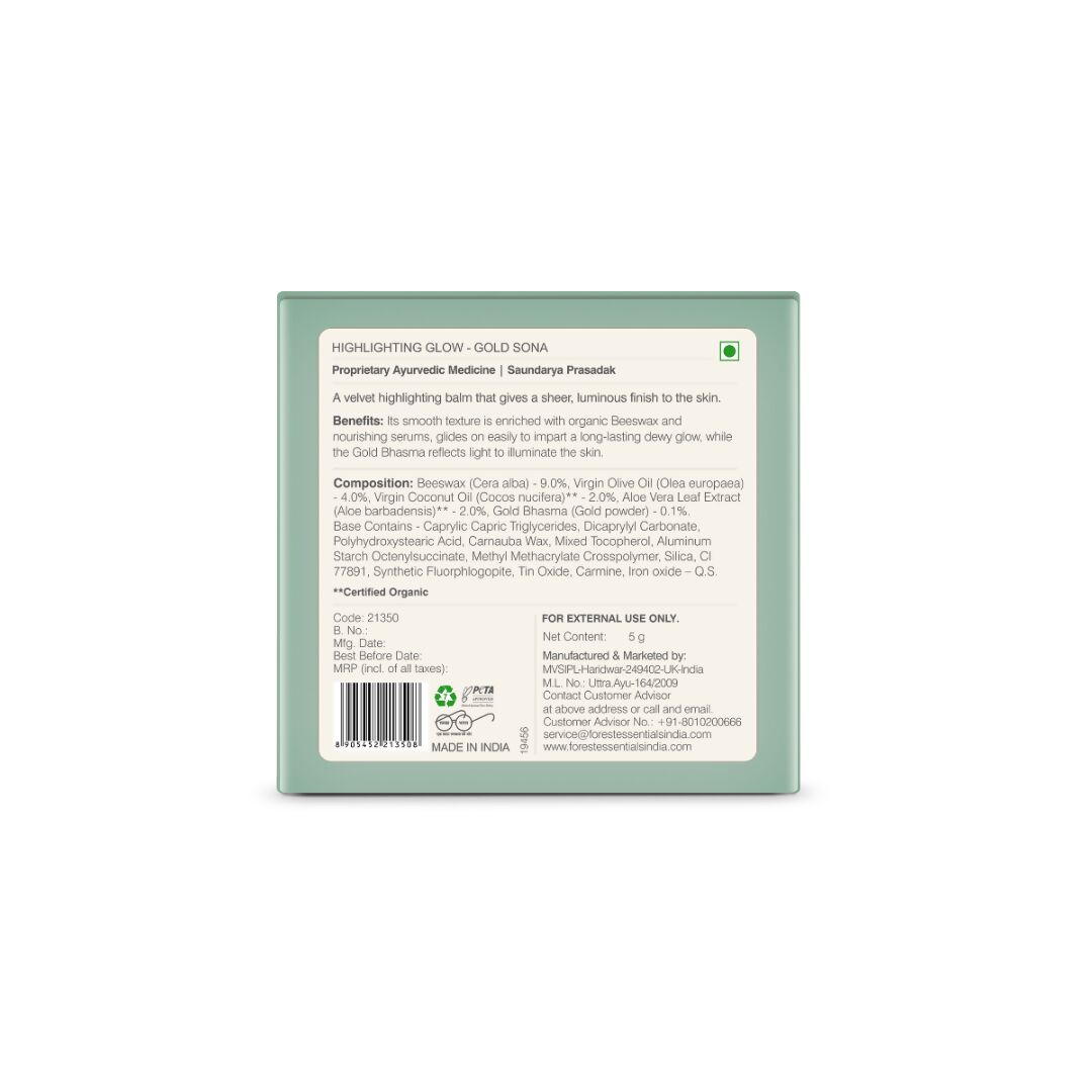 Forest Essentials Highlighting Glow Sona - Gold Forest Essentials Highlighting Glow Sona - Gold
