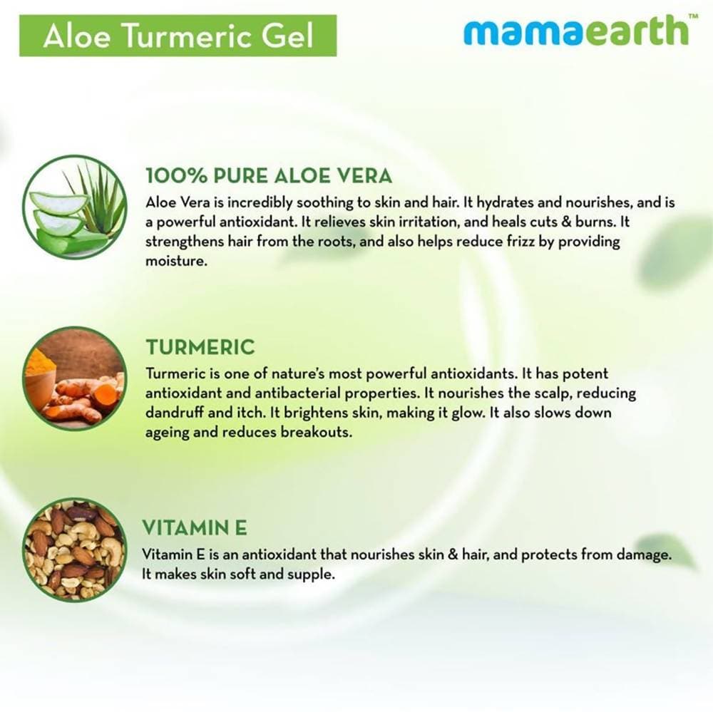 Mamaearth Aloe Turmeric Gel For Skin & Hair Mamaearth Aloe Turmeric Gel For Skin & Hair