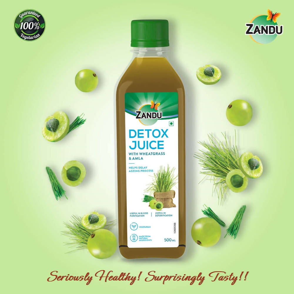 Zandu Detox Juice with Wheatgrass & Amla Zandu Detox Juice with Wheatgrass & Amla