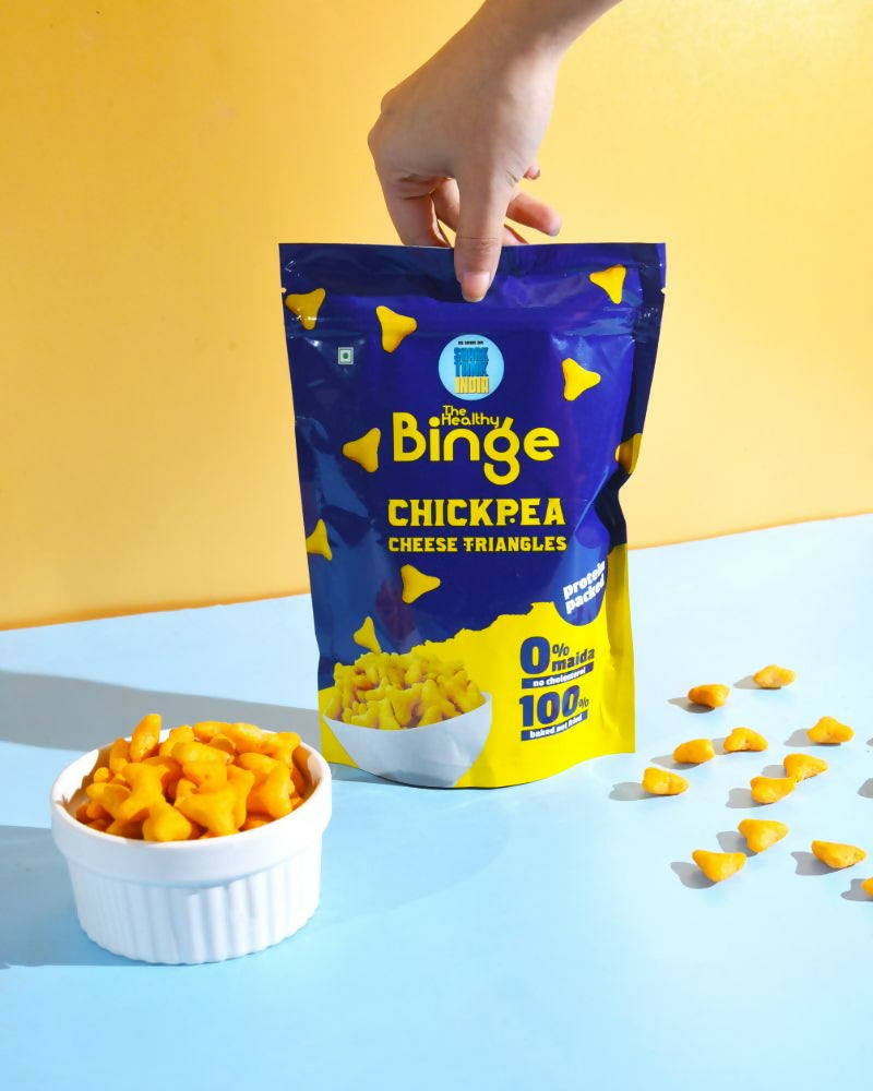 The Healthy Binge Chickpea Protein Triangles | Cheese The Healthy Binge