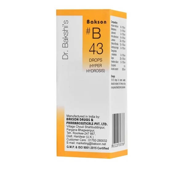 Bakson's Homeopathy B43 Drops Bakson's Homeopathy B43 Drops