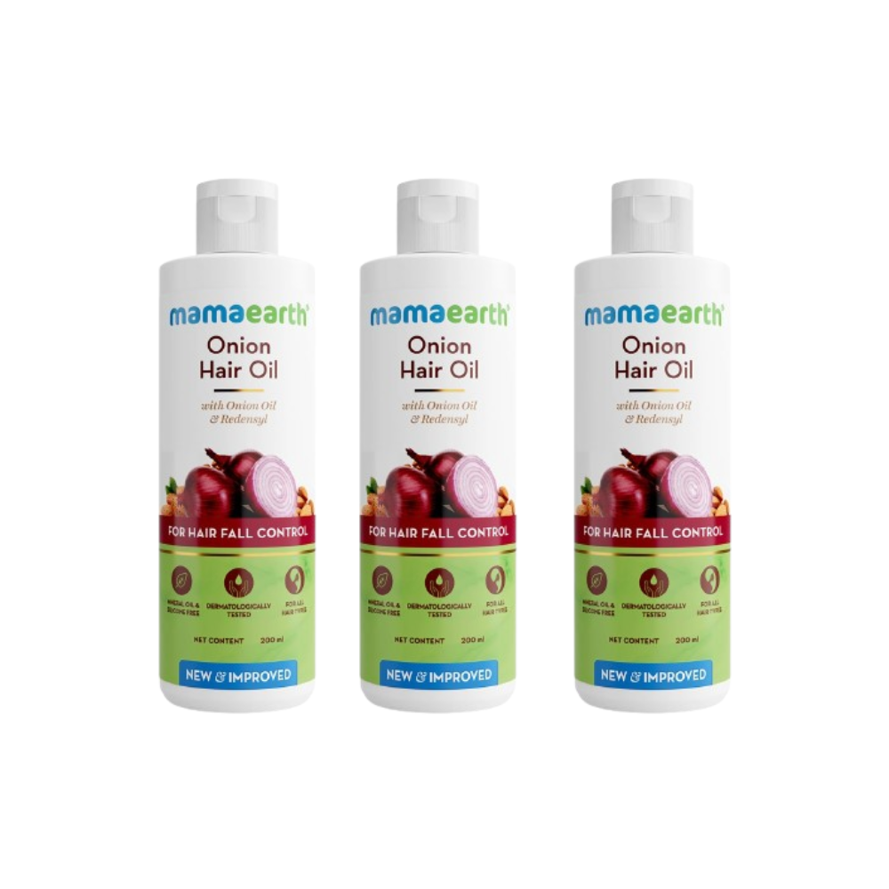 Mamaearth Onion Hair Oil With Onion & Redensyl For Hair Fall Control - Safuron Mamaearth Onion Hair Oil With Onion & Redensyl For Hair Fall Control - Safuron