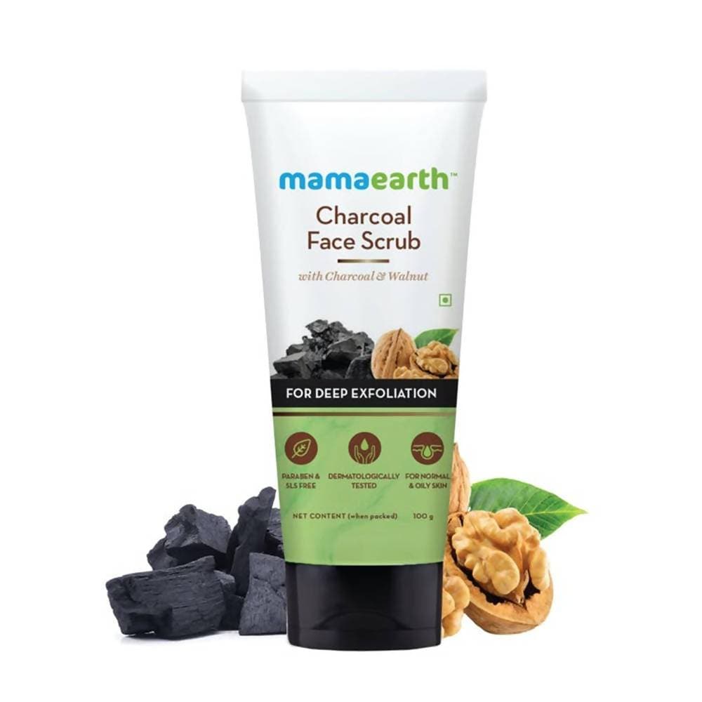 Mamaearth Charcoal Face Scrub For Deep Exfoliation Mamaearth Charcoal Face Scrub For Deep Exfoliation