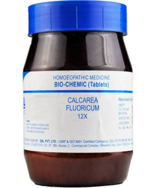 SBL Homeopathy Calcarea Fluorica Biochemic Tablet 12X 450 gm SBL Homeopathy Calcarea Fluorica Biochemic Tablet 12X 450 gm