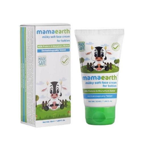Mamaearth Milky Soft Baby Face Cream For Moisturizes, Soothes, Heals Chapped Skin Mamaearth Milky Soft Baby Face Cream For Moisturizes, Soothes, Heals Chapped Skin