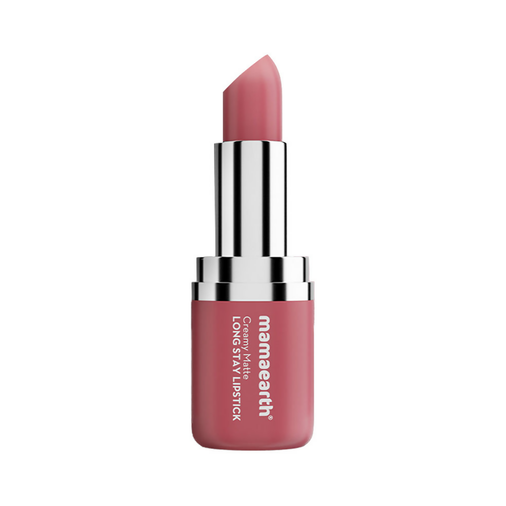 Mamaearth Creamy Matte Long Stay Lipstick - Rose Nude Mamaearth Creamy Matte Long Stay Lipstick - Rose Nude