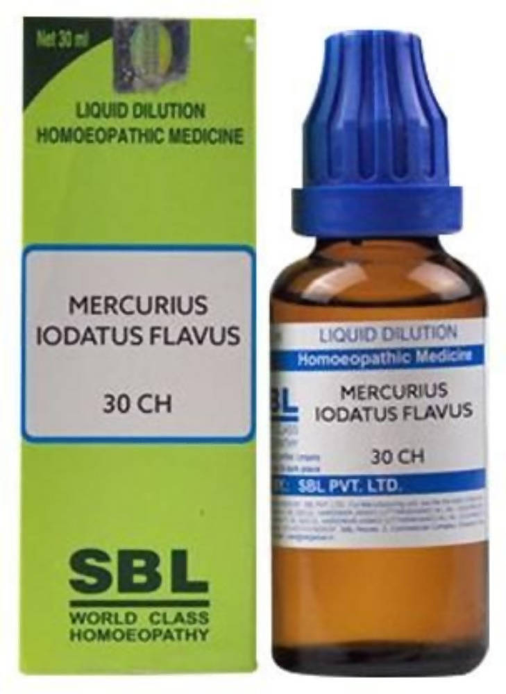 SBL Homeopathy Mercurius Iodatus Flavus Dilution SBL Homeopathy Mercurius Iodatus Flavus Dilution
