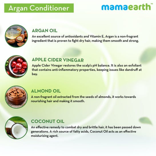 Mamaearth Argan Conditioner For Frizz-Free & Strong Hair - Limited Time Offer Mamaearth Argan Conditioner For Frizz-Free & Strong Hair - Limited Time Offer