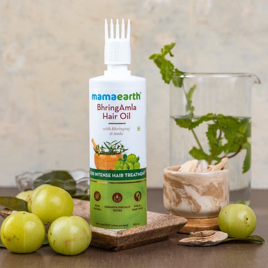Mamaearth Bhringamla Hair Oil For Intense Hair Treatment Mamaearth Bhringamla Hair Oil For Intense Hair Treatment