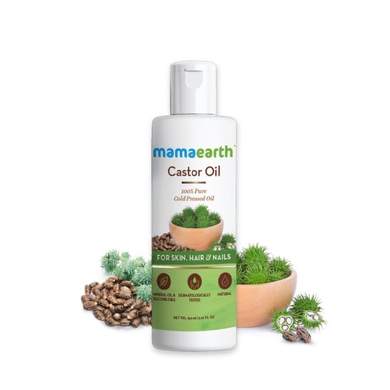 Mamaearth Castor Oil For Skin , Hair and Nails Mamaearth Castor Oil For Skin , Hair and Nails