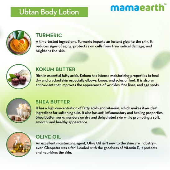 Mamaearth Ubtan Body Lotion For Glowing Skin Mamaearth Ubtan Body Lotion For Glowing Skin