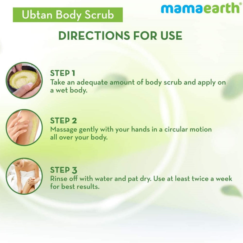 Mamaearth Ubtan Body Scrub with Turmeric & Saffron for Tan Removal Mamaearth Ubtan Body Scrub with Turmeric & Saffron for Tan Removal