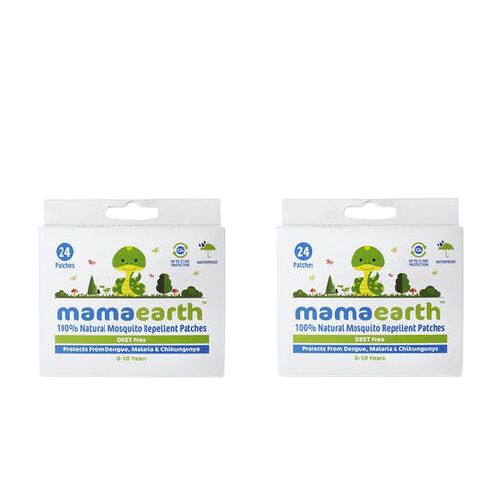 Mamaearth Natural Repellent Mosquito Patches for Babies, 24 pcs Pack Of 2 Mamaearth Natural Repellent Mosquito Patches for Babies, 24 pcs Pack Of 2