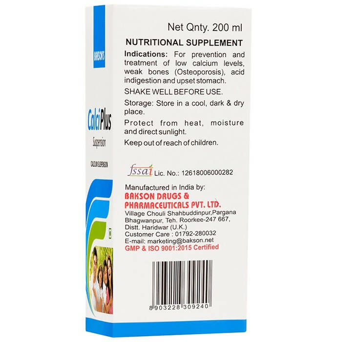 Bakson's Calci Plus Suspension Bakson's Calci Plus Suspension