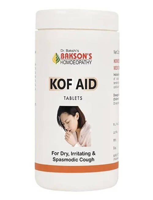 Bakson's Homeopathy Kof Aid Tablets Bakson's Homeopathy Kof Aid Tablets