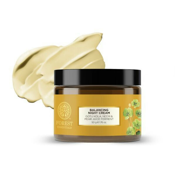 Forest Essentials Balancing Night Cream with Gotu Kola, Neem & Pear Juice Ferment Forest Essentials Balancing Night Cream with Gotu Kola, Neem & Pear Juice Ferment