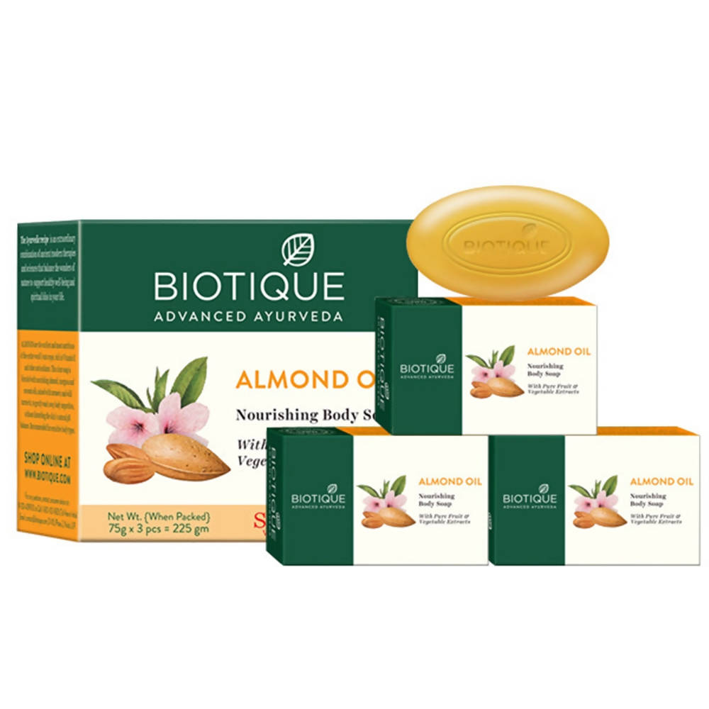 Biotique Advanced Ayurveda Bio Almond Oil Nourishing Body Soap Biotique Advanced Ayurveda Bio Almond Oil Nourishing Body Soap