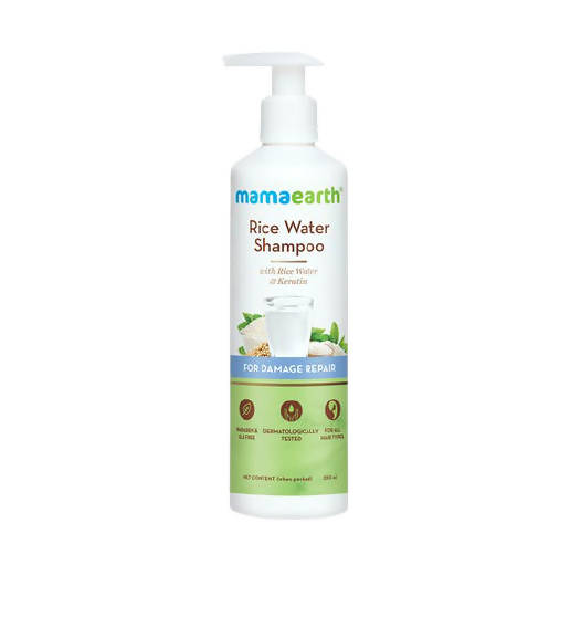 Mamaearth Rice Water Shampoo with Rice Water & Keratin - Safuron