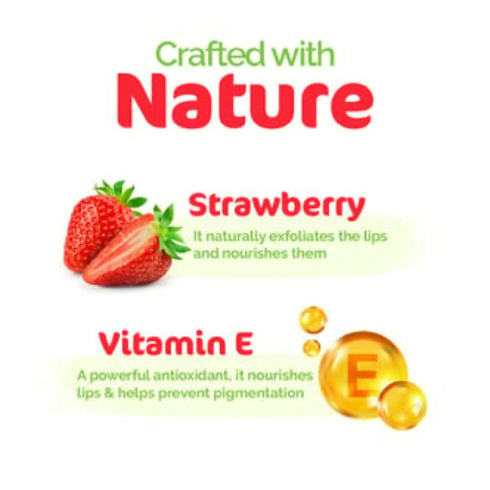 Mamaearth Nourishing Tinted 100% Natural Lip Balm With Vitamin E & Strawberry Mamaearth Nourishing Tinted 100% Natural Lip Balm With Vitamin E & Strawberry