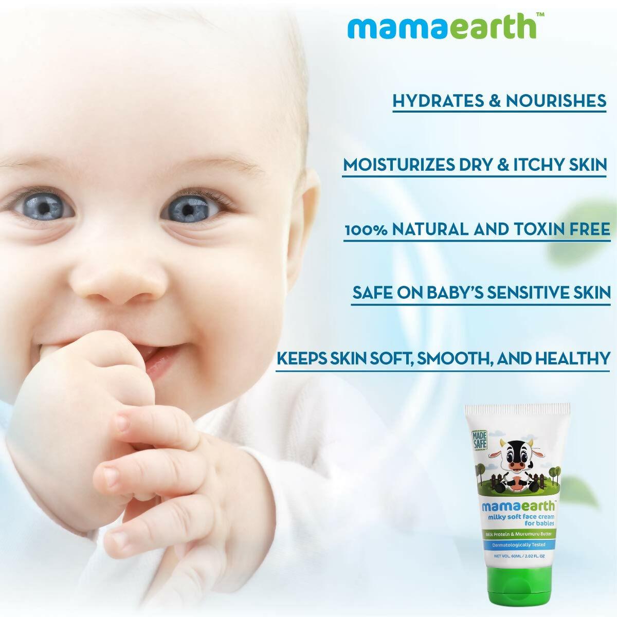 Mamaearth Daily Moisturizing Lotion & Milky Soft Natural Baby Face Cream for Babies Mamaearth Daily Moisturizing Lotion & Milky Soft Natural Baby Face Cream for Babies