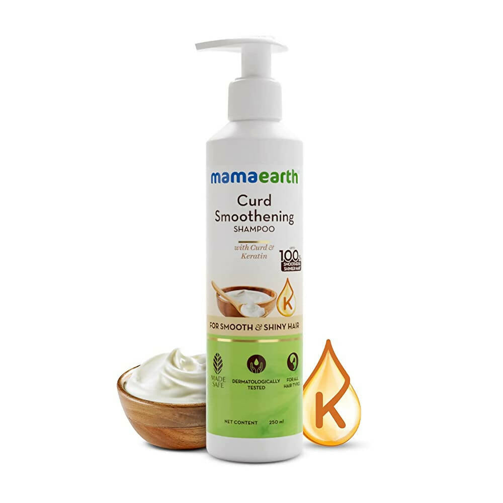 Mamaearth Curd Smoothening Shampoo for Smooth & Shiny Hair Mamaearth Curd Smoothening Shampoo for Smooth & Shiny Hair