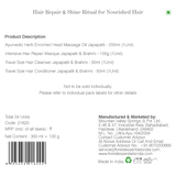 Forest Essentials Hair Repair & Shine Ritual For Nourished Hair