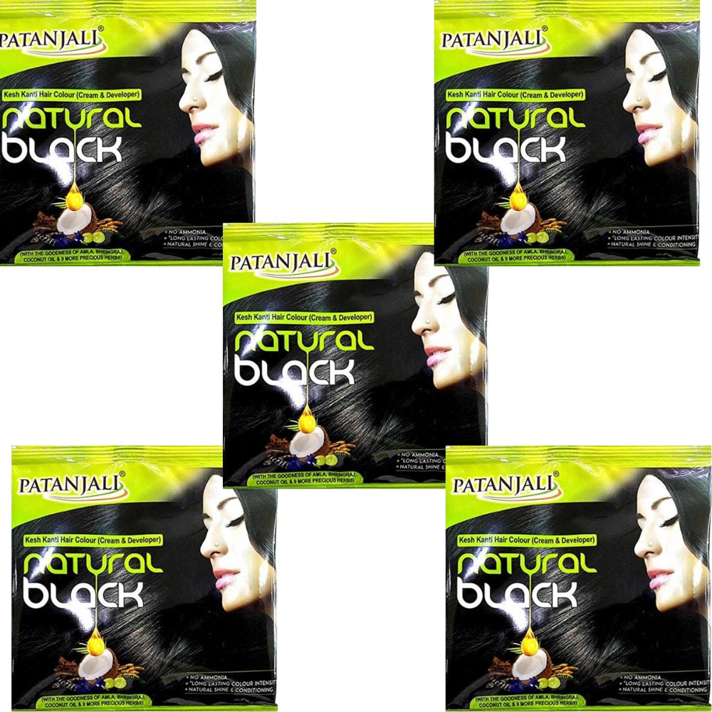 Patanjali Kesh Kanti Hair Colour (Cream & Developer) - Natural Black - safuroncart Patanjali Kesh Kanti Hair Colour (Cream & Developer) - Natural Black - safuroncart