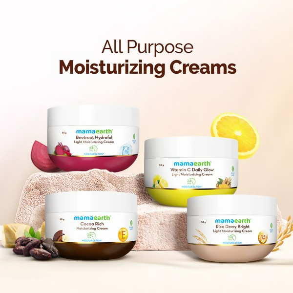 Mamaearth Rice Dewy Bright Light Moisturizing Cream with Rice Water & Niacinamide For Glass-Skin Mamaearth Rice Dewy Bright Light Moisturizing Cream with Rice Water & Niacinamide For Glass-Skin