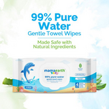 Mamaearth Baby 99% Pure Water Gentle Towel Wipes