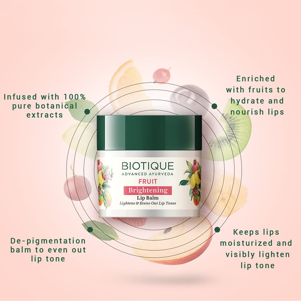 Biotique Advanced Ayurveda Bio Fruit Whitening Lip Balm Biotique Advanced Ayurveda Bio Fruit Whitening Lip Balm