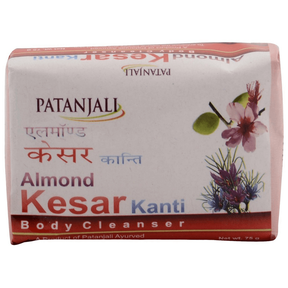 Patanjali Almond Kesar Kanti Body Cleanser Soap (75 gms) Patanjali Almond Kesar Kanti Body Cleanser Soap (75 gms)