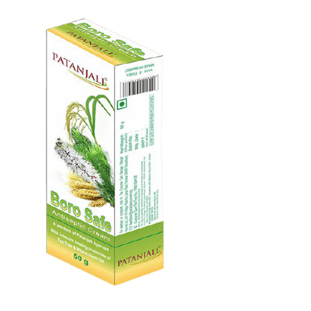 Patanjali Boro Safe Antiseptic Cream With Aloe Vera & Tea Tree Oil Patanjali Boro Safe Antiseptic Cream With Aloe Vera & Tea Tree Oil
