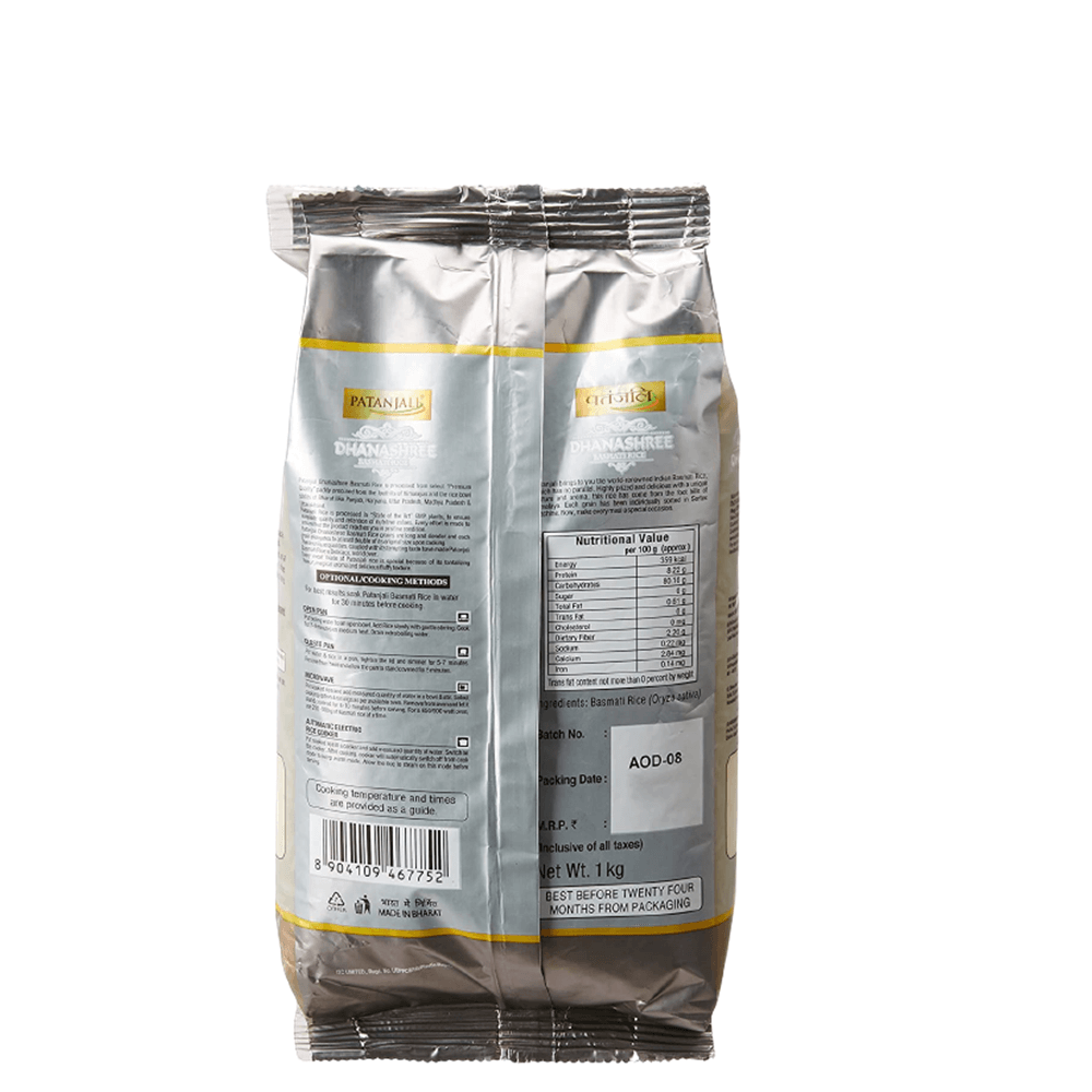 Patanjali Dhanashree Basmati Rice (1 kg) Patanjali Dhanashree Basmati Rice (1 kg)