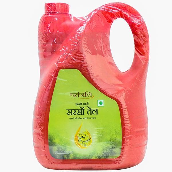 Patanjali Kachi Ghani Mustard Oil (1Litre) - safuroncart