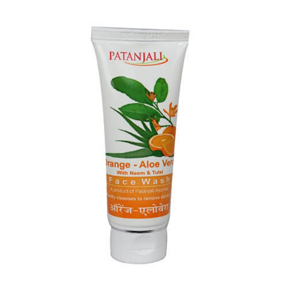Patanjali Orange Aloevera Face Wash for Gentle Cleanser Removes Dirt Oil Refreshes Skin Natural Care for All Skin Types Patanjali Orange Aloevera Face Wash for Gentle Cleanser Removes Dirt Oil Refreshes Skin Natural Care for All Skin Types