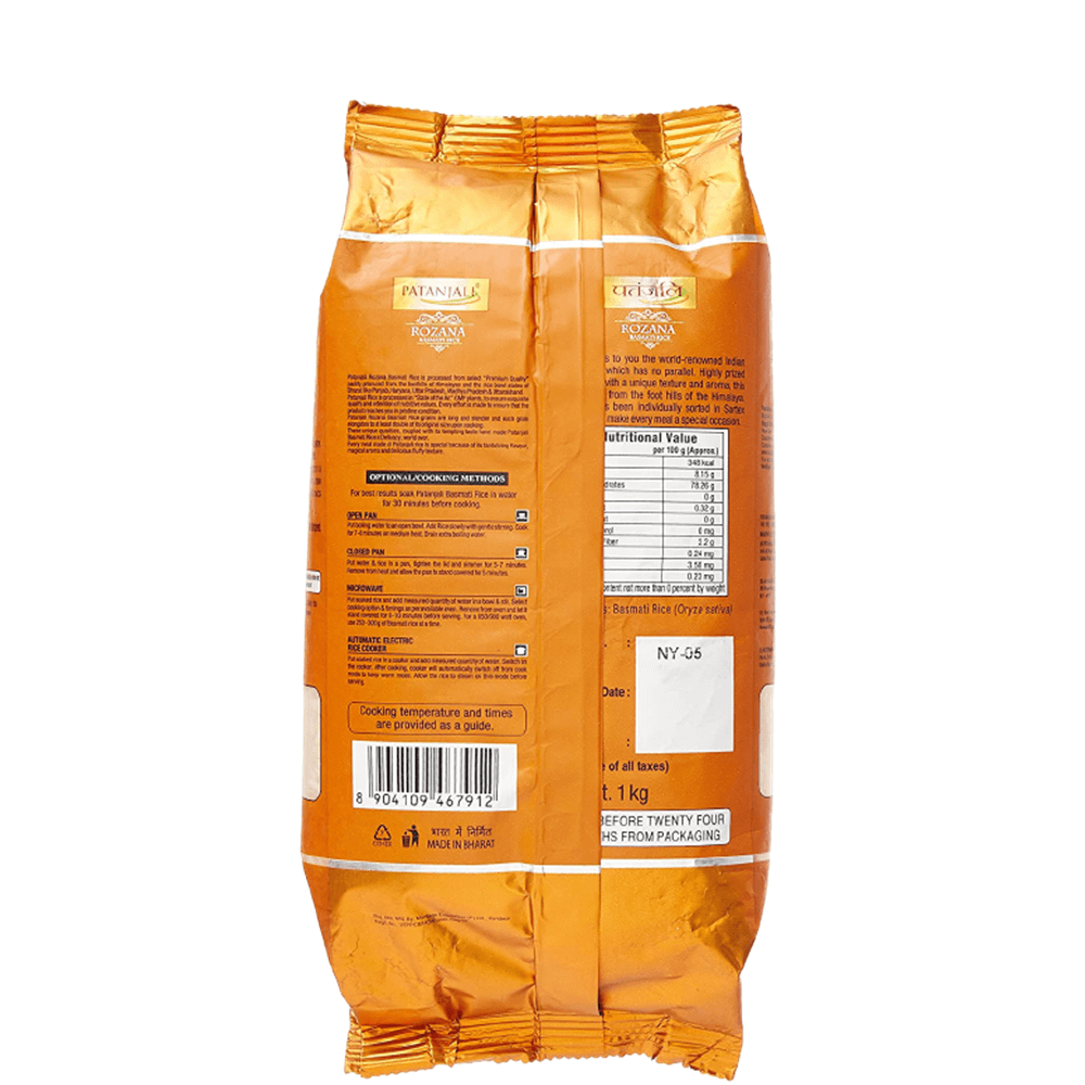 Patanjali Rozana Basmati Rice (1 kg) Patanjali Rozana Basmati Rice (1 kg)