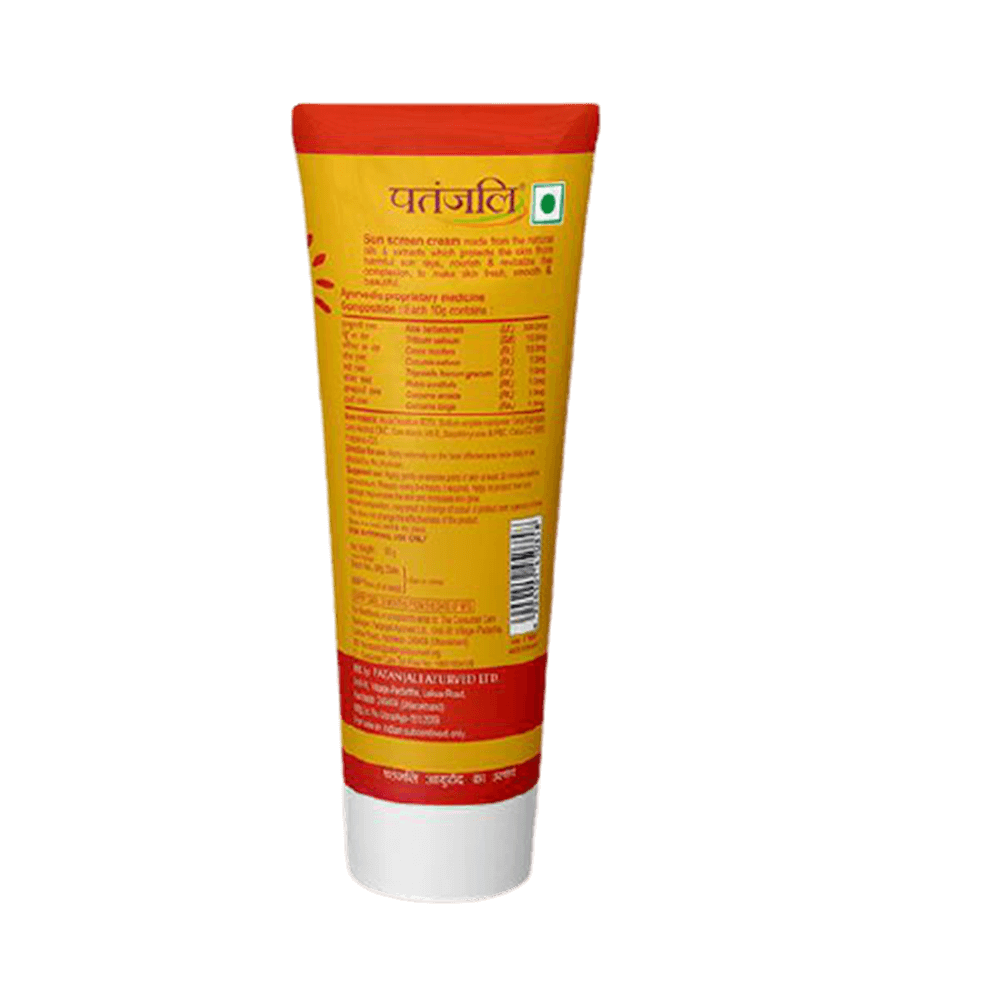 Patanjali Sun Screen Cream Patanjali Sun Screen Cream