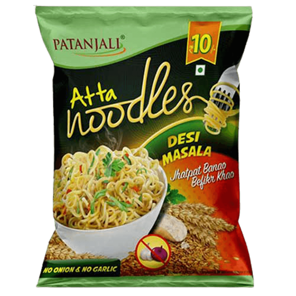 Patanjali Atta Noodles Desi Masala (Pack of 10) Patanjali Atta Noodles Desi Masala (Pack of 10)