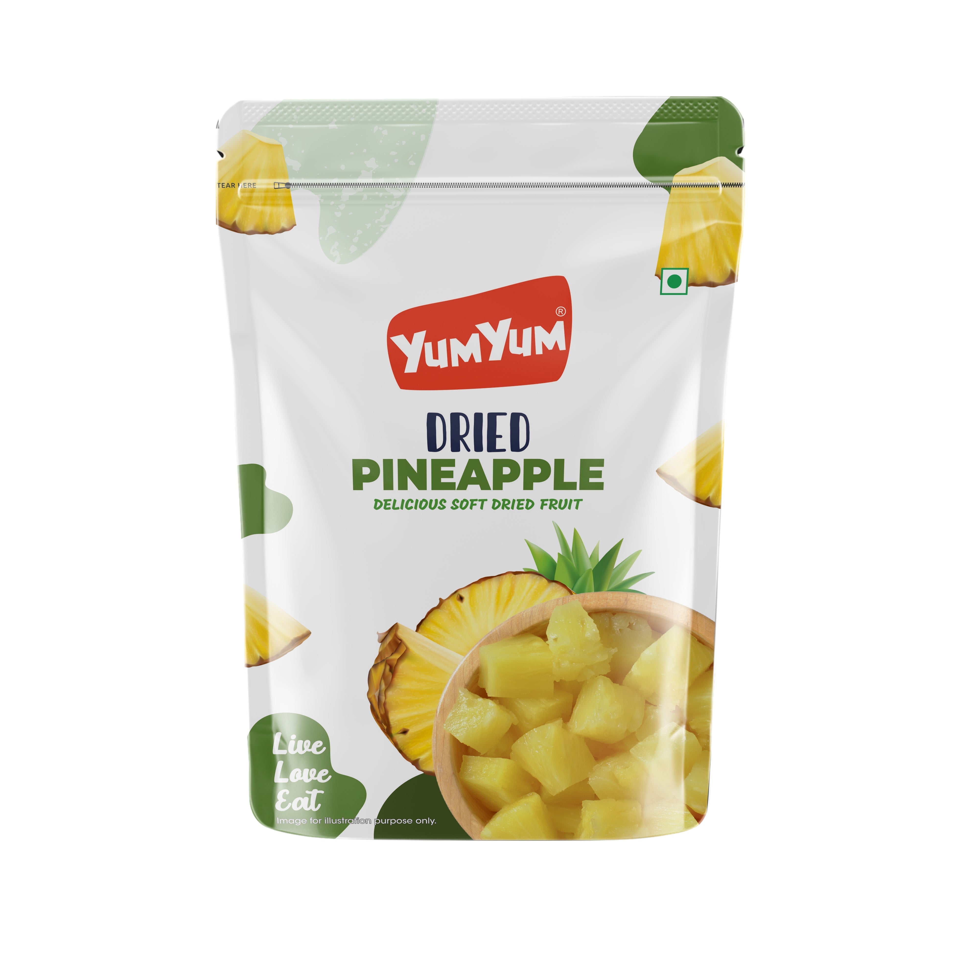 Yum Yum Dried Pineapple Pouch - Dista
