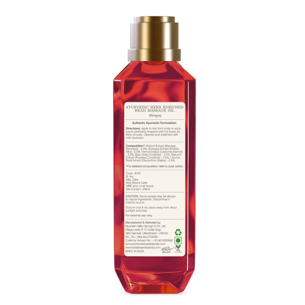 Forest Essentials Ayurvedic Herb Enriched Head Massage Oil Bhringraj Forest Essentials Ayurvedic Herb Enriched Head Massage Oil Bhringraj