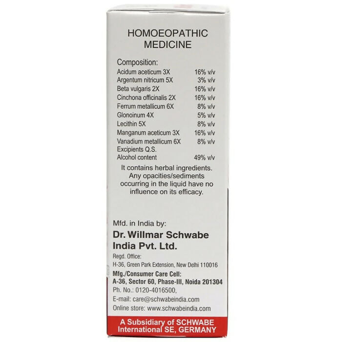 Dr. Willmar Schwabe India Willfort Anemia Drops Dr. Willmar Schwabe India Willfort Anemia Drops