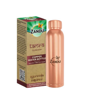 Zandu Copper Water Bottle - safuroncart