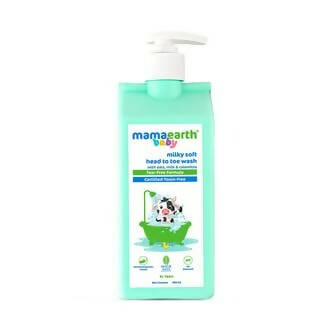 Mamaearth Milky Soft Head to Toe Wash With Oats, Milk & Calendula For Babies - Safuron